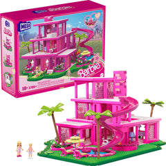 Mega Brands DreamHouse exterior front view for display and fans of collectible Barbie sets