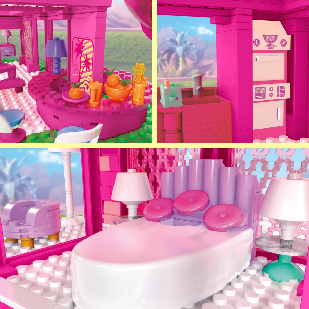 Mega Brands DreamHouse kitchen area showcases realistic layout for imaginative play planning