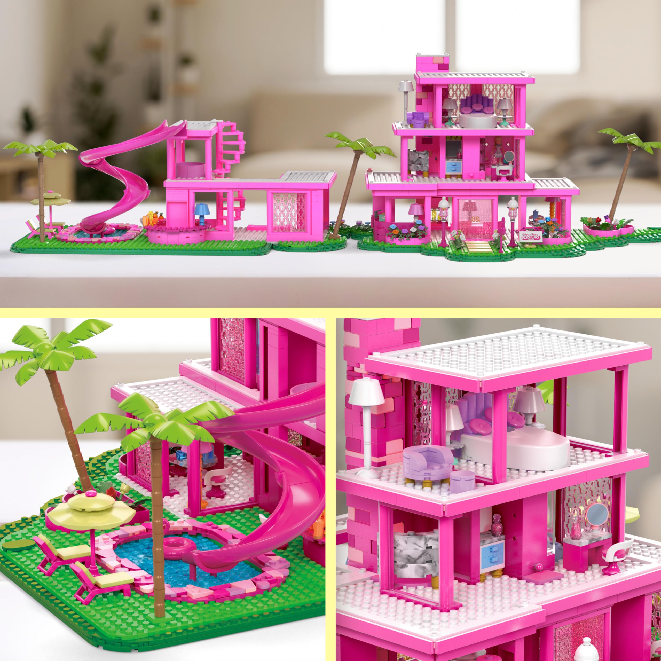 Mega Brands DreamHouse spiral staircase highlighting intricate build for immersive display