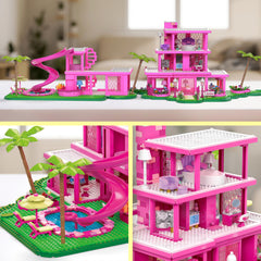 Mega Brands DreamHouse spiral staircase highlighting intricate build for immersive display