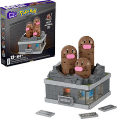 Mega Brands Dugtrio mini-motion figure for desk display.