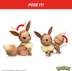 Mega Brands Eevee battle-ready pose to inspire imaginative play sessions.
