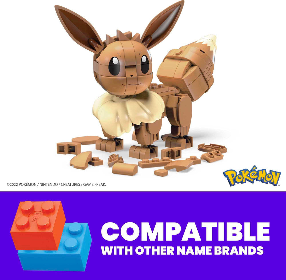 Mega Brands Eevee compatibility with sets enables versatile builds across brands.