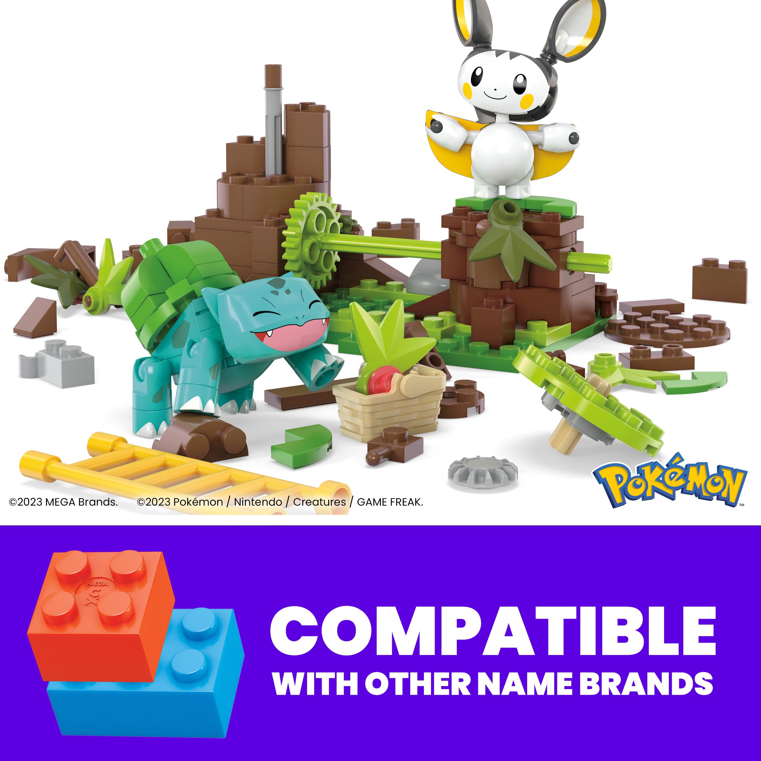 Emolga poseable figure enables interactive play and fine motor skill development.