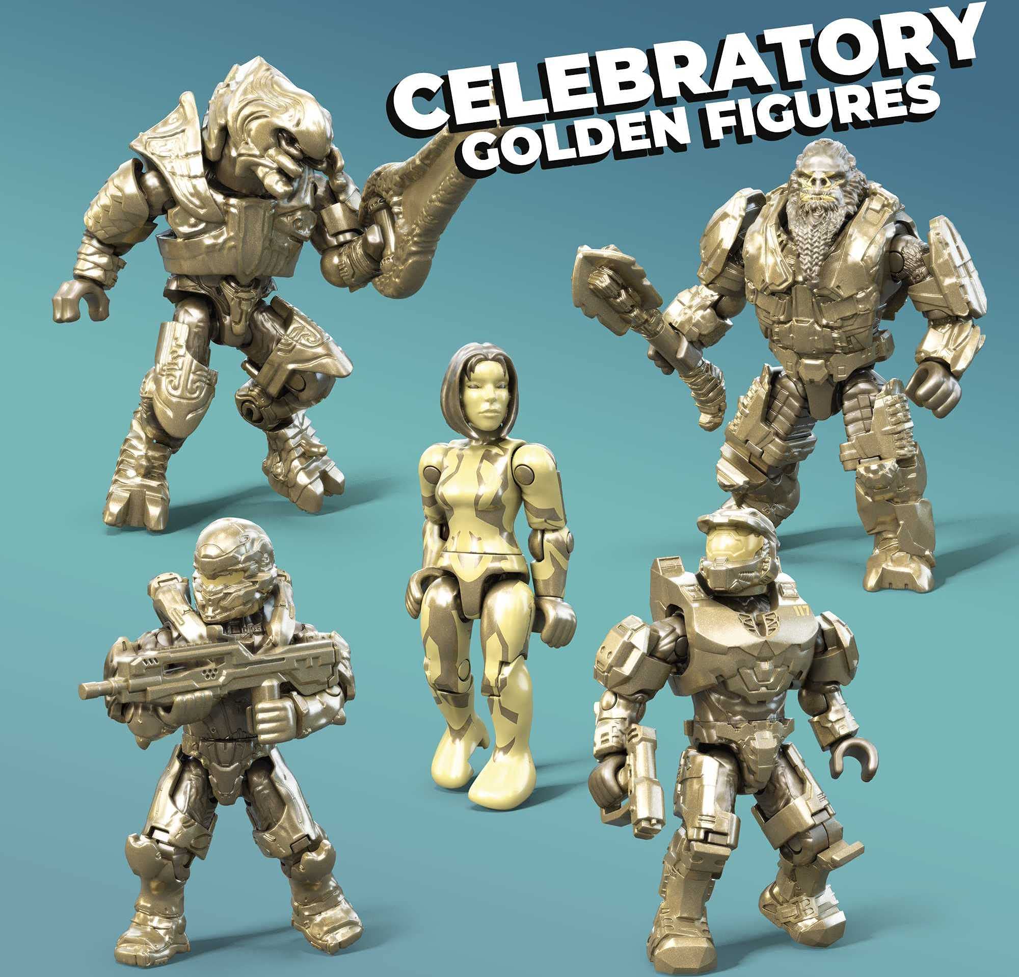 Arbiter figure with weapons supports dynamic battles and storytelling