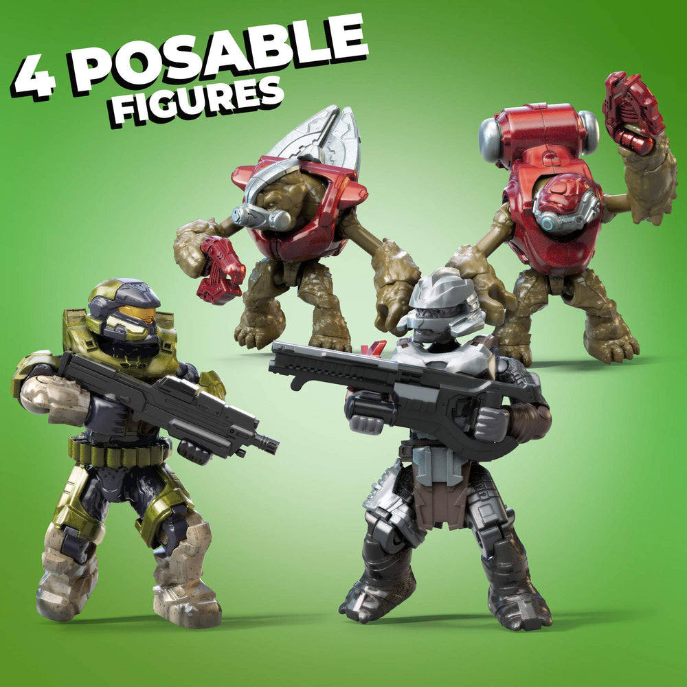 Mega Construx Halo Hijacked Ghost four micro figures encourage storytelling