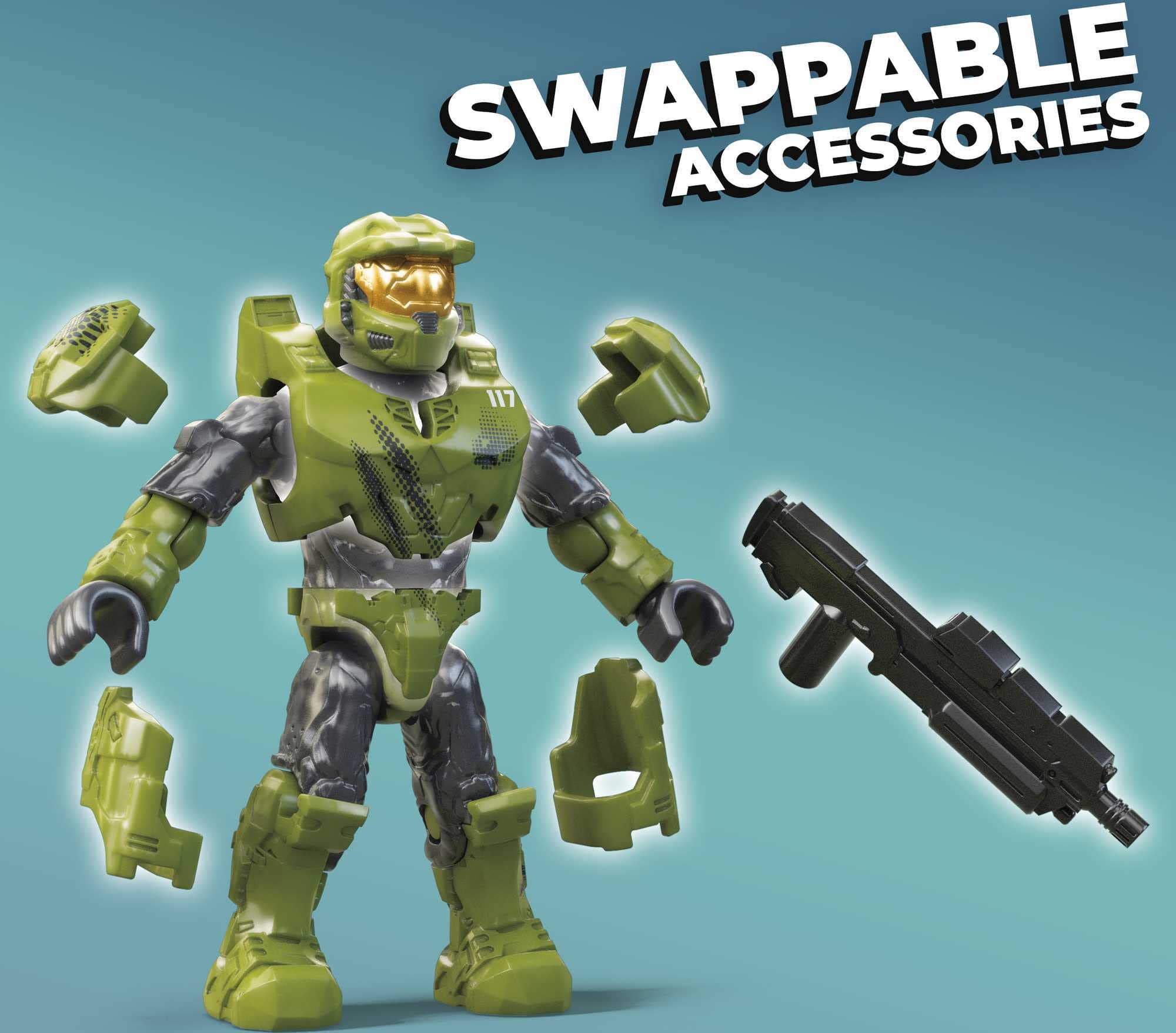 Full set bricks and pieces for versatile Halo builds and displays