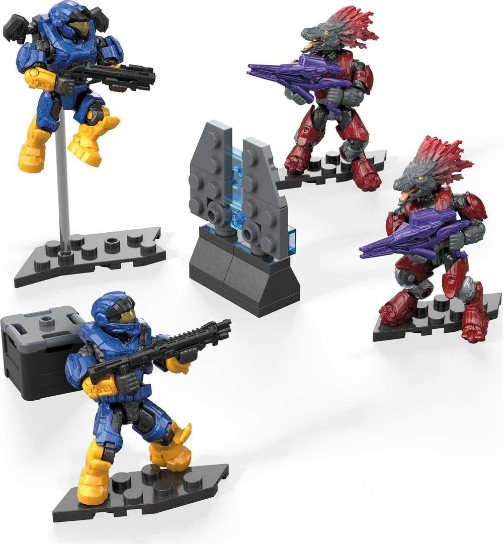 Mega Brands Halo Sword Base Invasion Spartan Air Assault figure ready for airborne missions