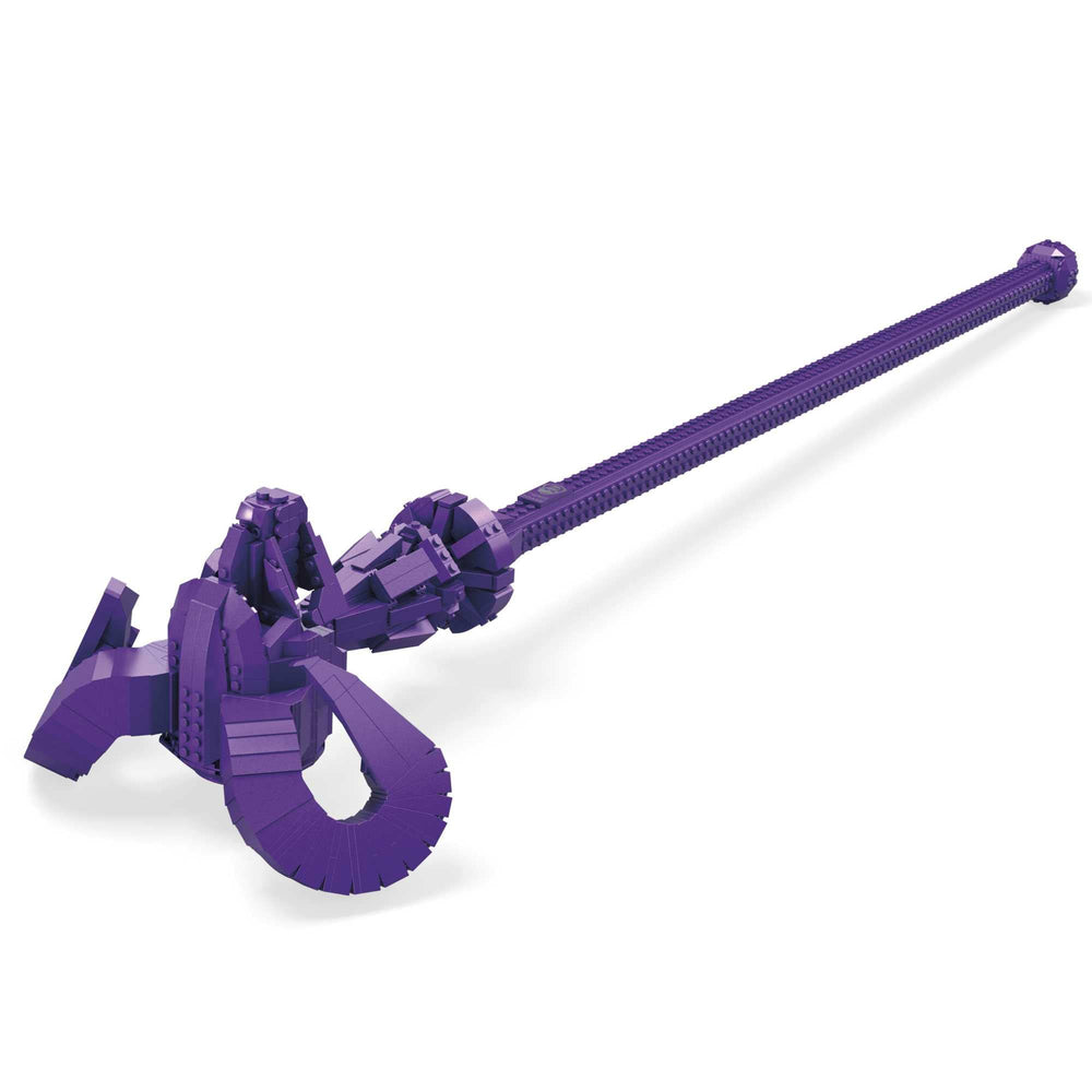 Close-up of Havoc Staff detailing the sculpted features and texture.