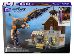 Mega Brands LED fireplace lighting enhances Witcher-inspired ambiance.