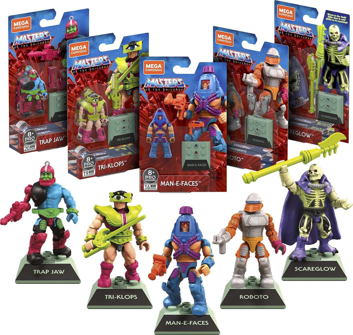 Mega Brands MCX Man-E-Faces figure close-up for collectible display and imaginative play