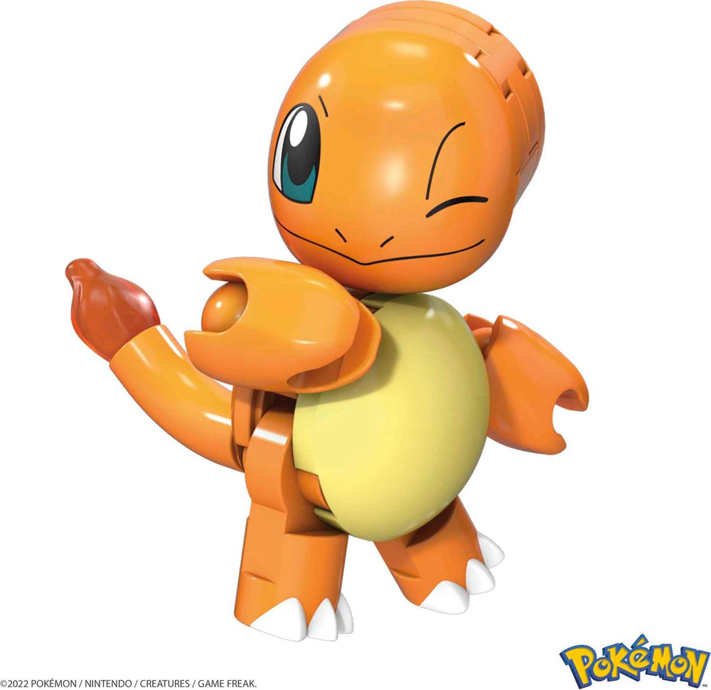 Mega Construx Pokemon Charmander with 16 bricks for expandable build-and-display play