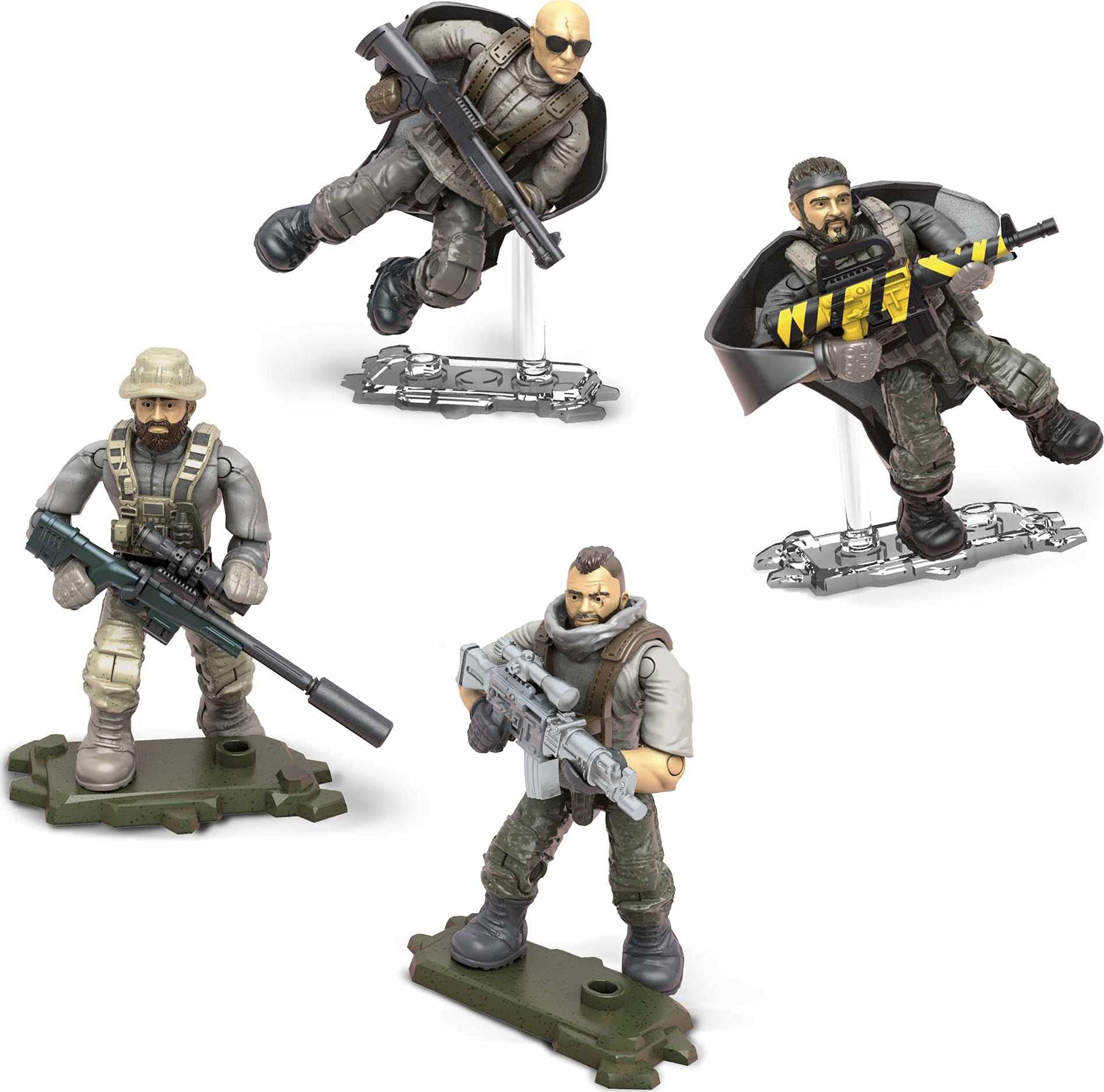 Mega Construx Soap MacTavish figure with detailed armor for display