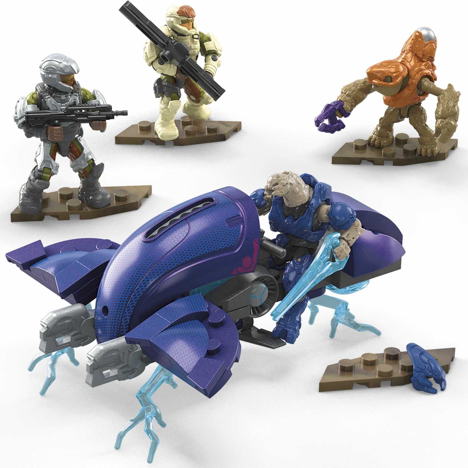 Mega Brands Halo anti-gravity stand highlights poseable display options