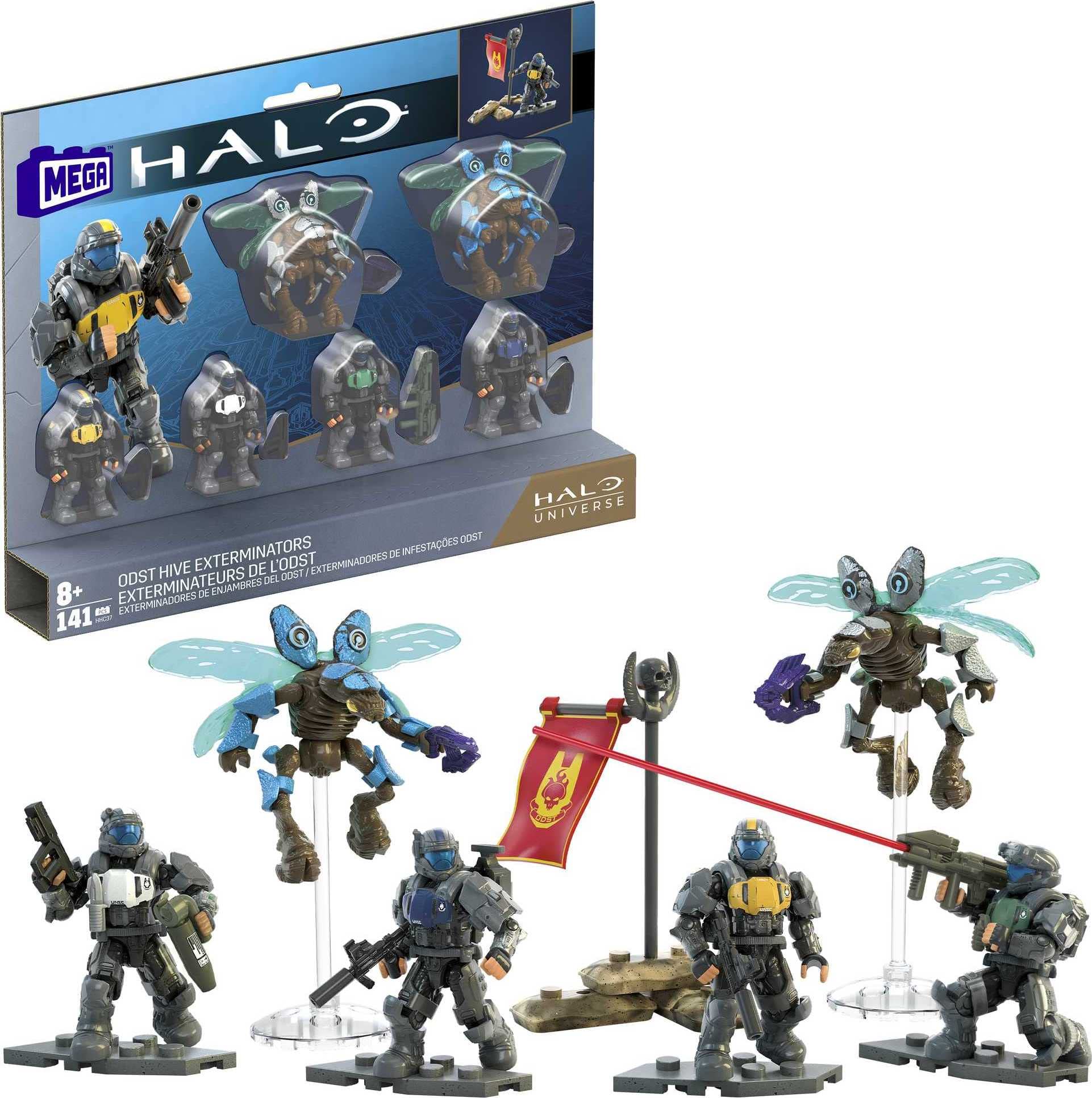 Mega Brands Mega Halo ODST Hive Exterminators Tarkov figure for imaginative play and action scenes.
