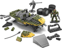 Mega Halo Red Team Warthog Rescue pivoting Gauss turret for tactical play