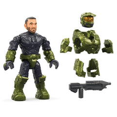MEGA Halo Warthog rear turret can be manned by included figures.