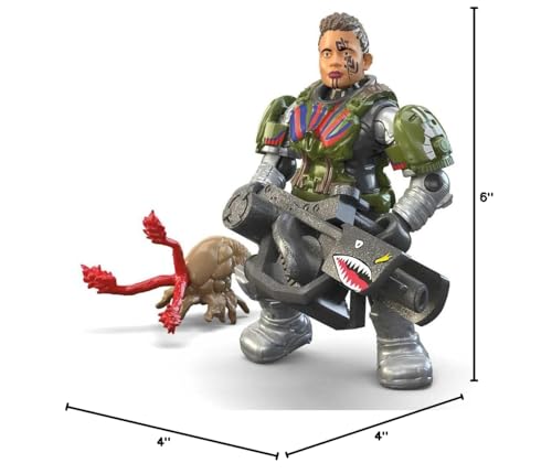 Ages 13+ suitability for Mega LT. Colonel Kinsano Halo micro figure.