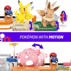 Mega Brands Mega Pokémon Forest Center Pikachu figure ready for interactive play