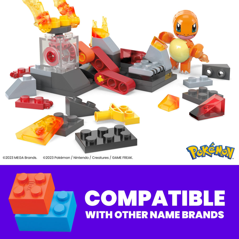 Mega Brands Charmander poseable figure enables pose-and-display storytelling
