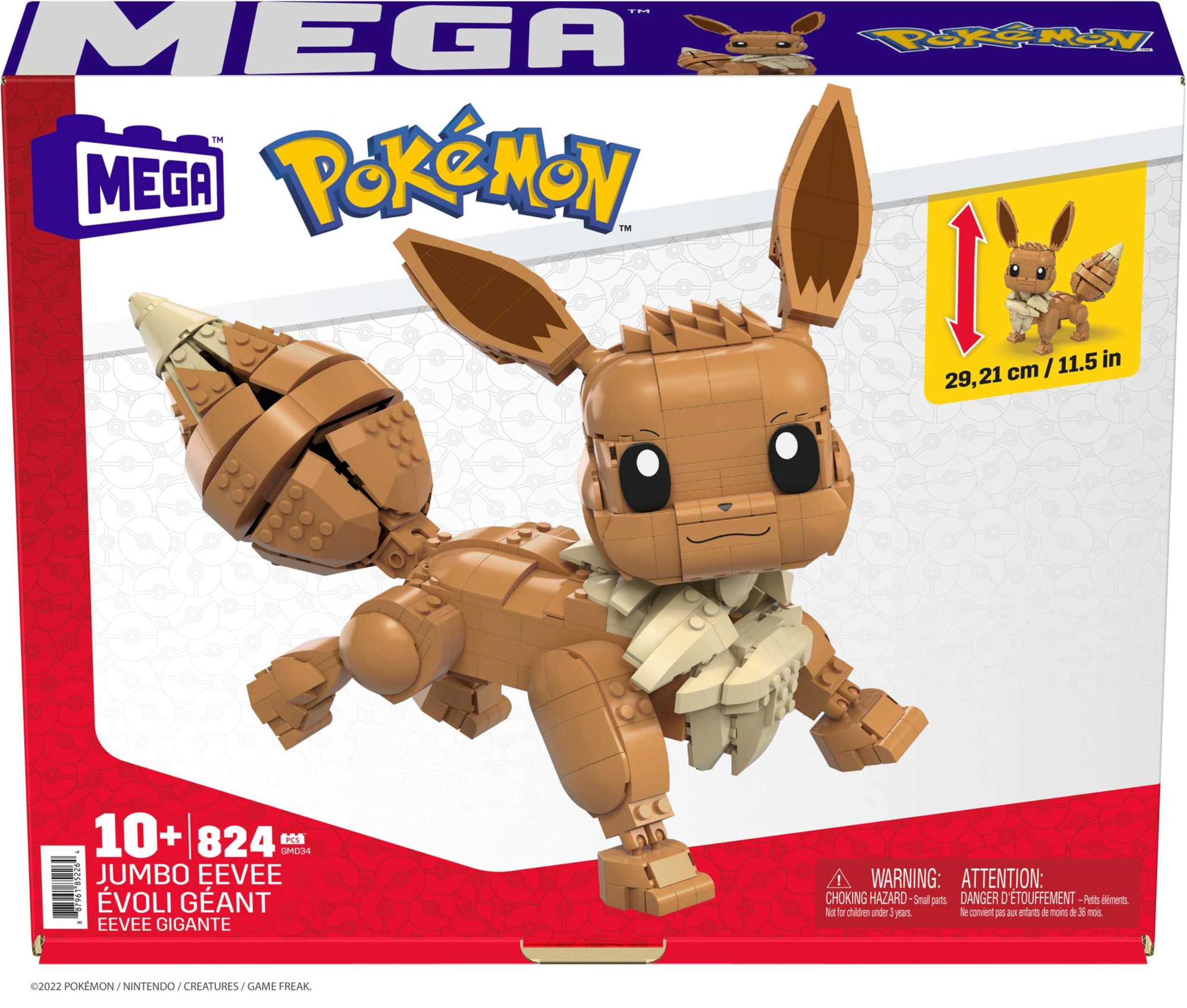 MEGA Pokémon Eevee battle stance options inspire imaginative storytelling.