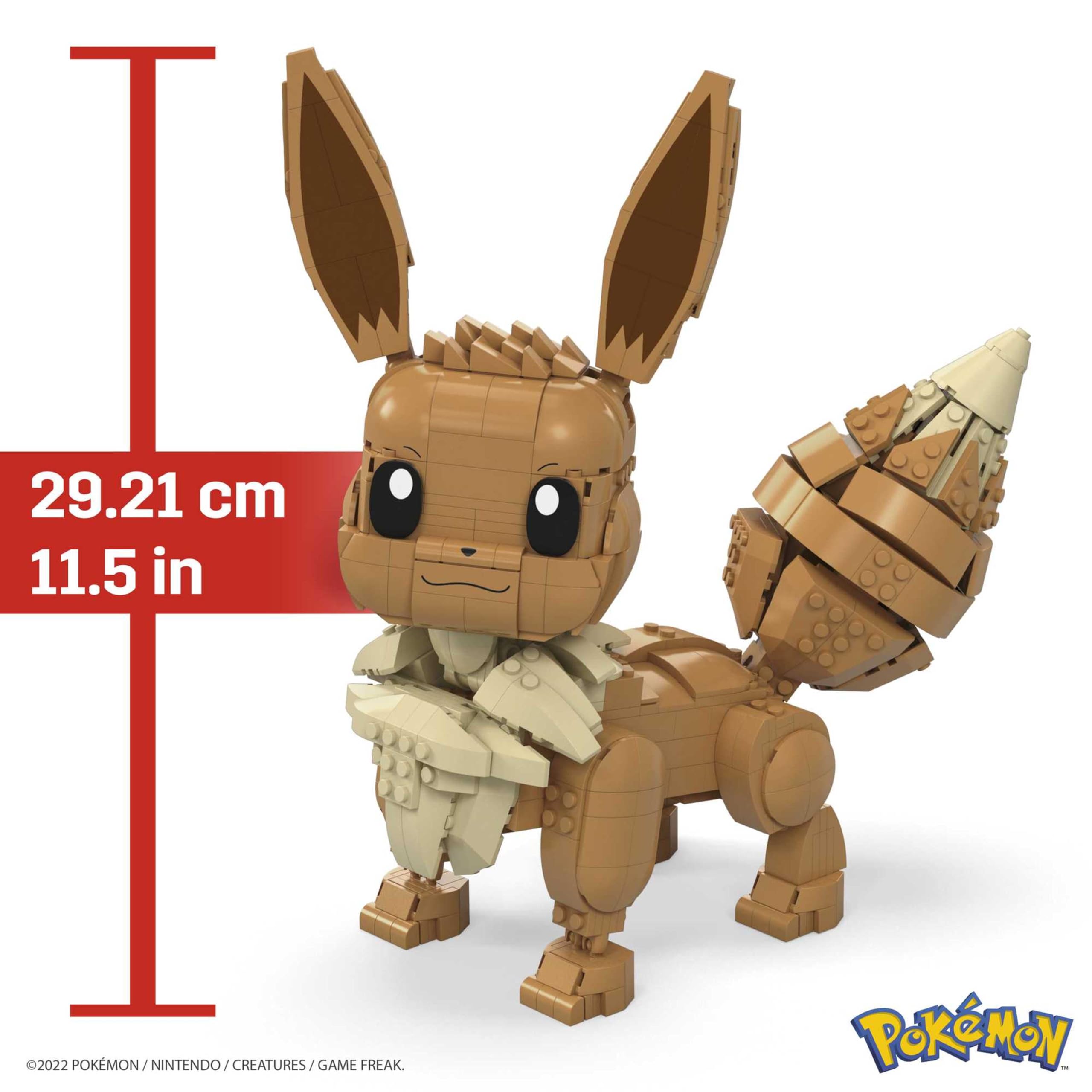 MEGA Pokémon Eevee articulated legs support standing or sitting poses.
