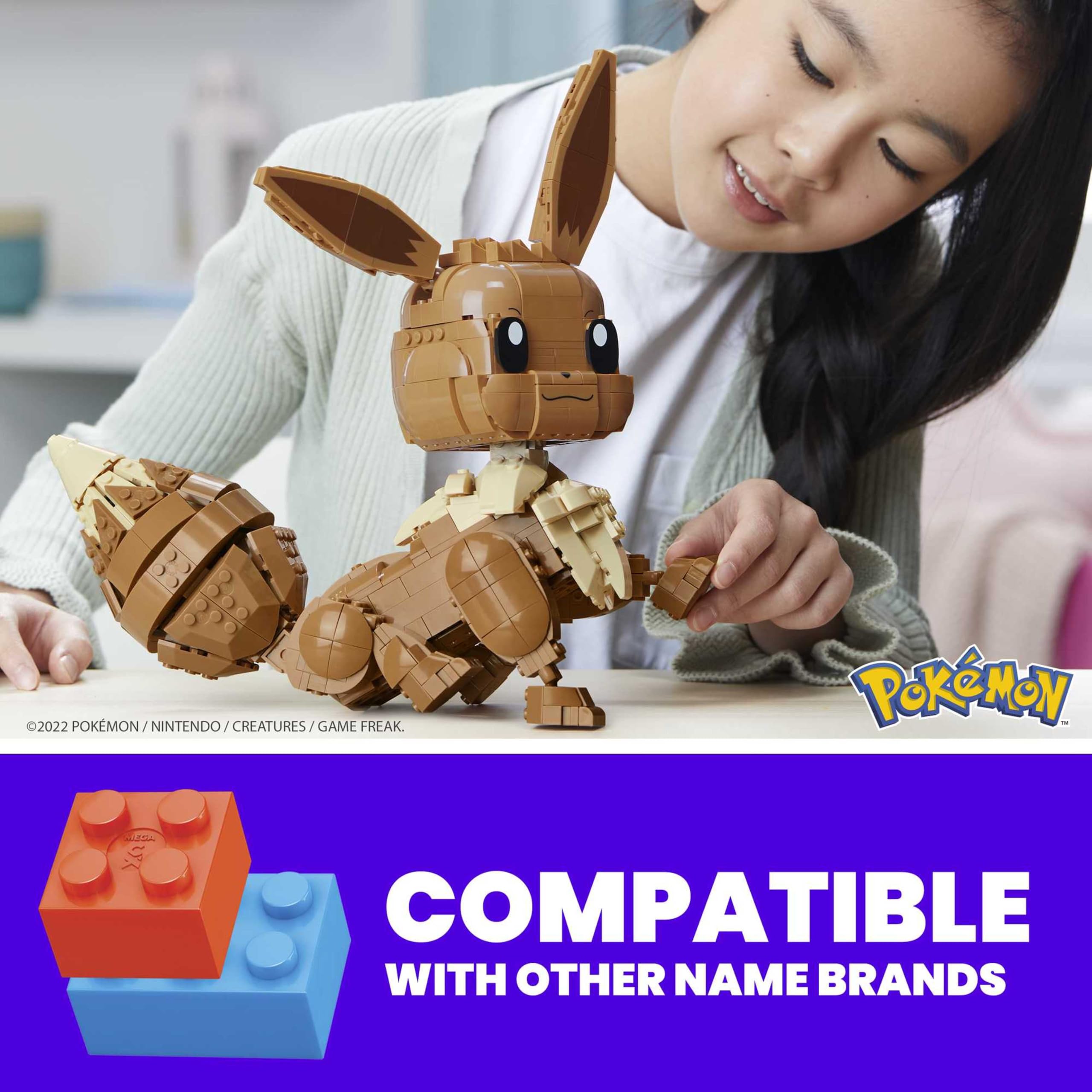 MEGA Pokémon Eevee poseable tail for expressive, action-ready poses.