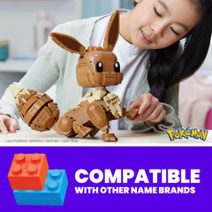 MEGA Pokémon Eevee poseable tail for expressive, action-ready poses.