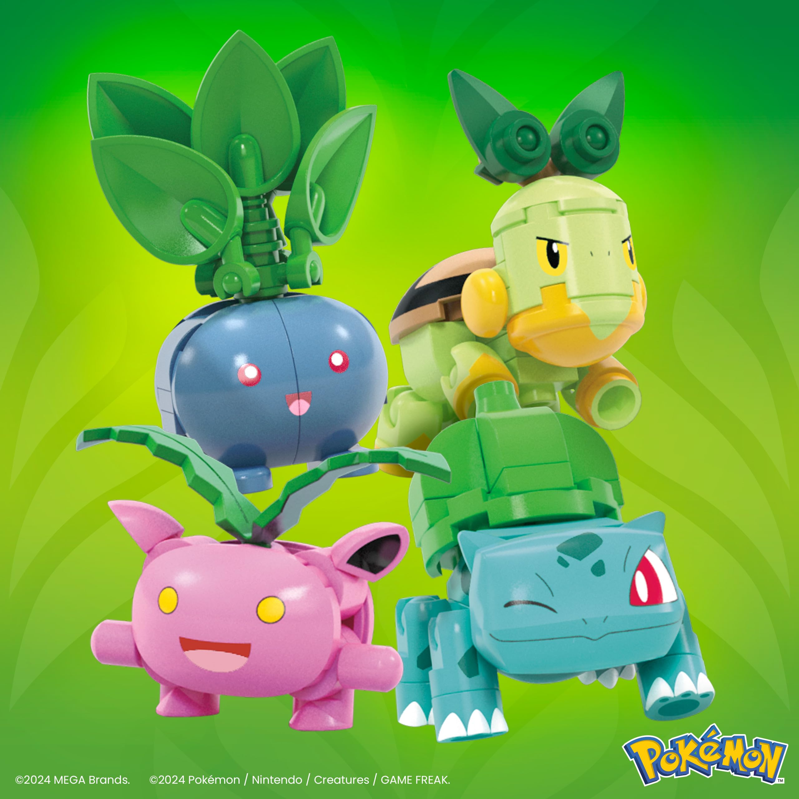 Mega Brands Oddish-figure supports collaborative building and display.