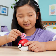 Mega Brands MEGA Pokémon Jigglypuff build mission scene demonstrates problem-solving in action.