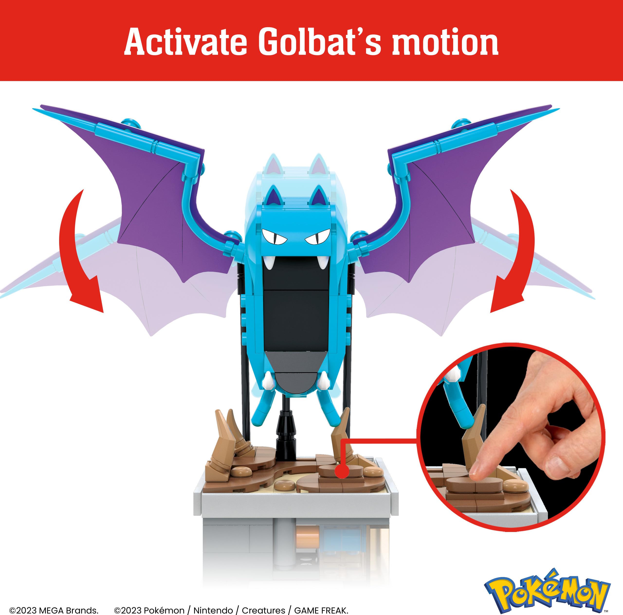 Five-inch-tall Golbat figure is compact for desks or bedside tables.