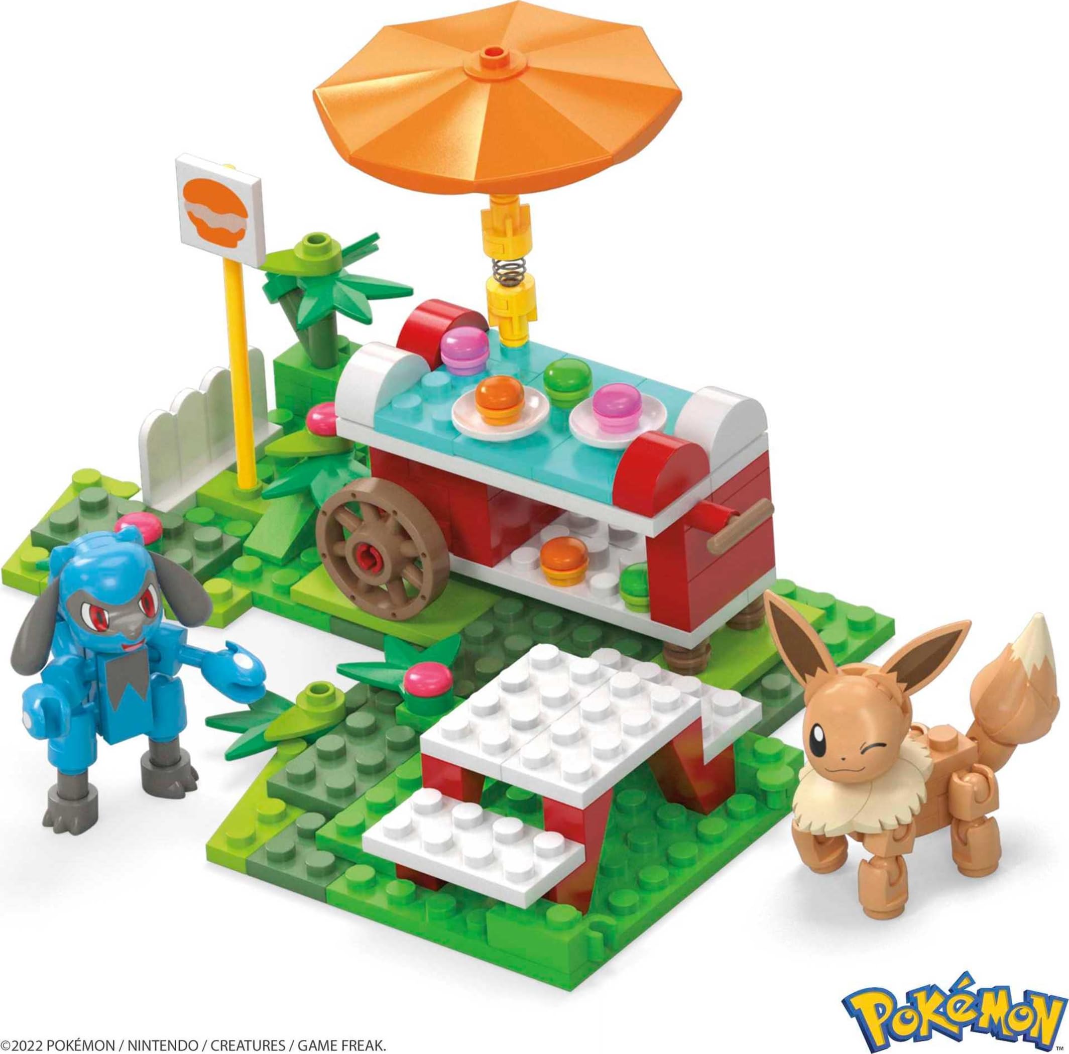 193-piece brick set connects with other MEGA Pokémon Adventure Builder sets