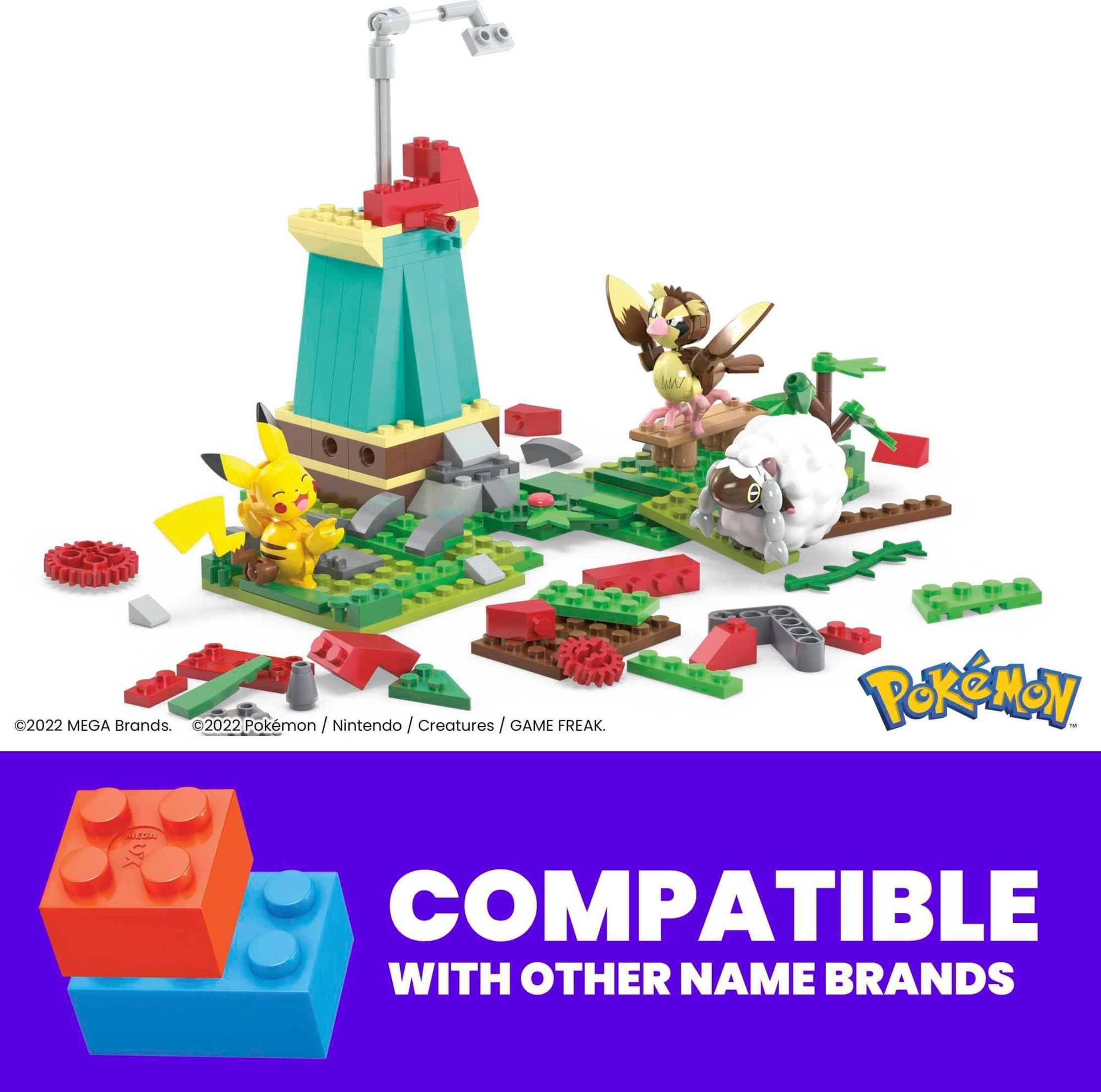 Mega Brands Pidgey figure enables flight-inspired storytelling and play.