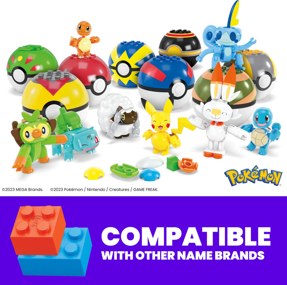 Mega Brands MEGA Pokémon Pikachu figure ready for action-packed adventures.