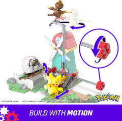 Mega Brands Pikachu figure adds iconic Pokémon for imaginative adventures.