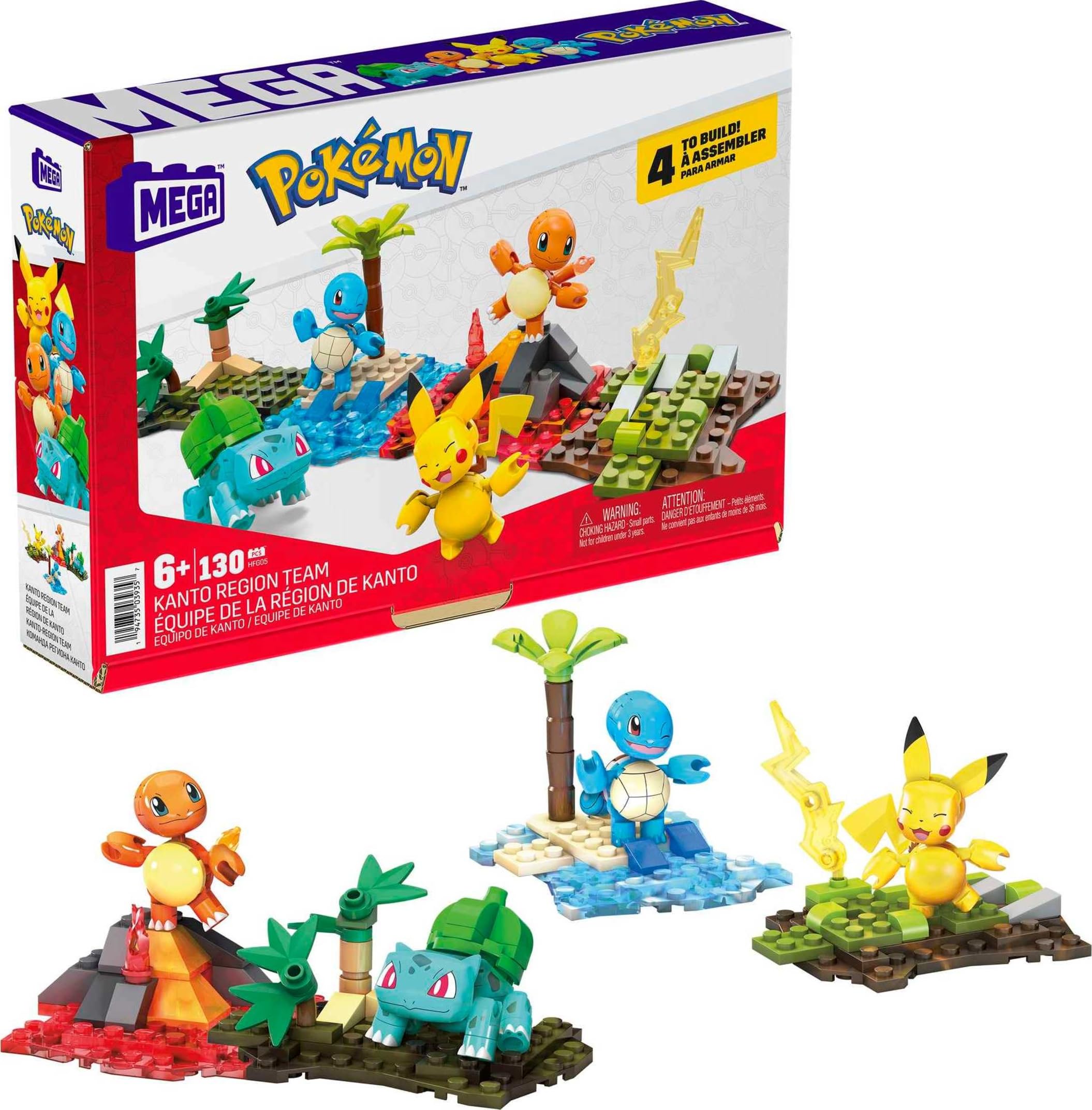 Mega Brands Mega Pokémon Pikachu figurine for imaginative play and storytelling