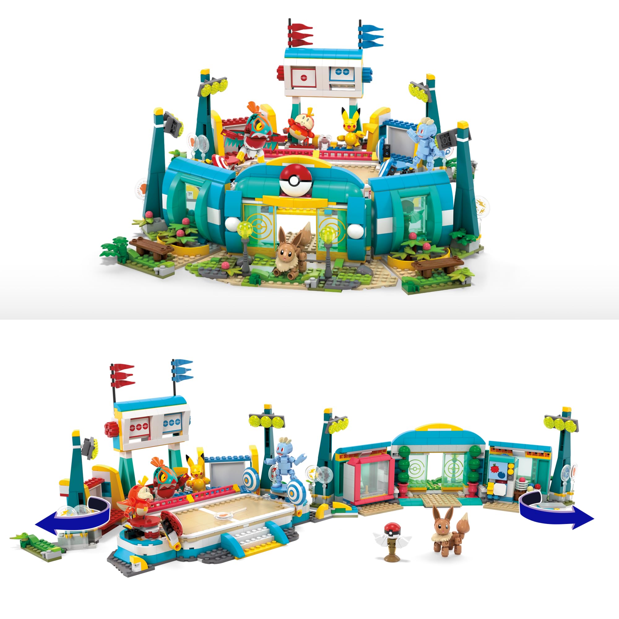Mega Brands Mega Pokémon Training Stadium audience crank adds real-time excitement to the scene