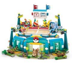 Mega Brands Mega Pokémon Training Stadium features five buildable Pokémon figures for varied combat