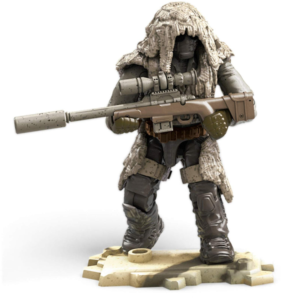 Mega Brands micro action figures assembly in progress for display