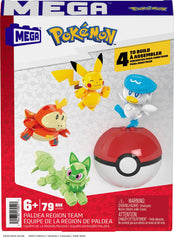 Mega Brands Paldea set compatible with other Pokemon kits for expanded displays.