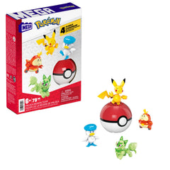 Mega Brands Paldea Pikachu figure ready for poseable action play.