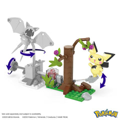Mega Brands Pichu poseable figure enables display and dynamic posing during adventures