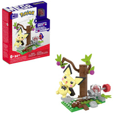 Mega Brands Pichu forest forage motion brick activates berry gathering for imaginative play