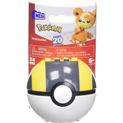 Mega Brands Pokéball Construx Series 20 side view shows modular pieces for creative setups