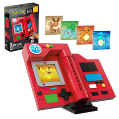 Mega Brands Pokedex build light highlights a luminous display for collectible shelves.