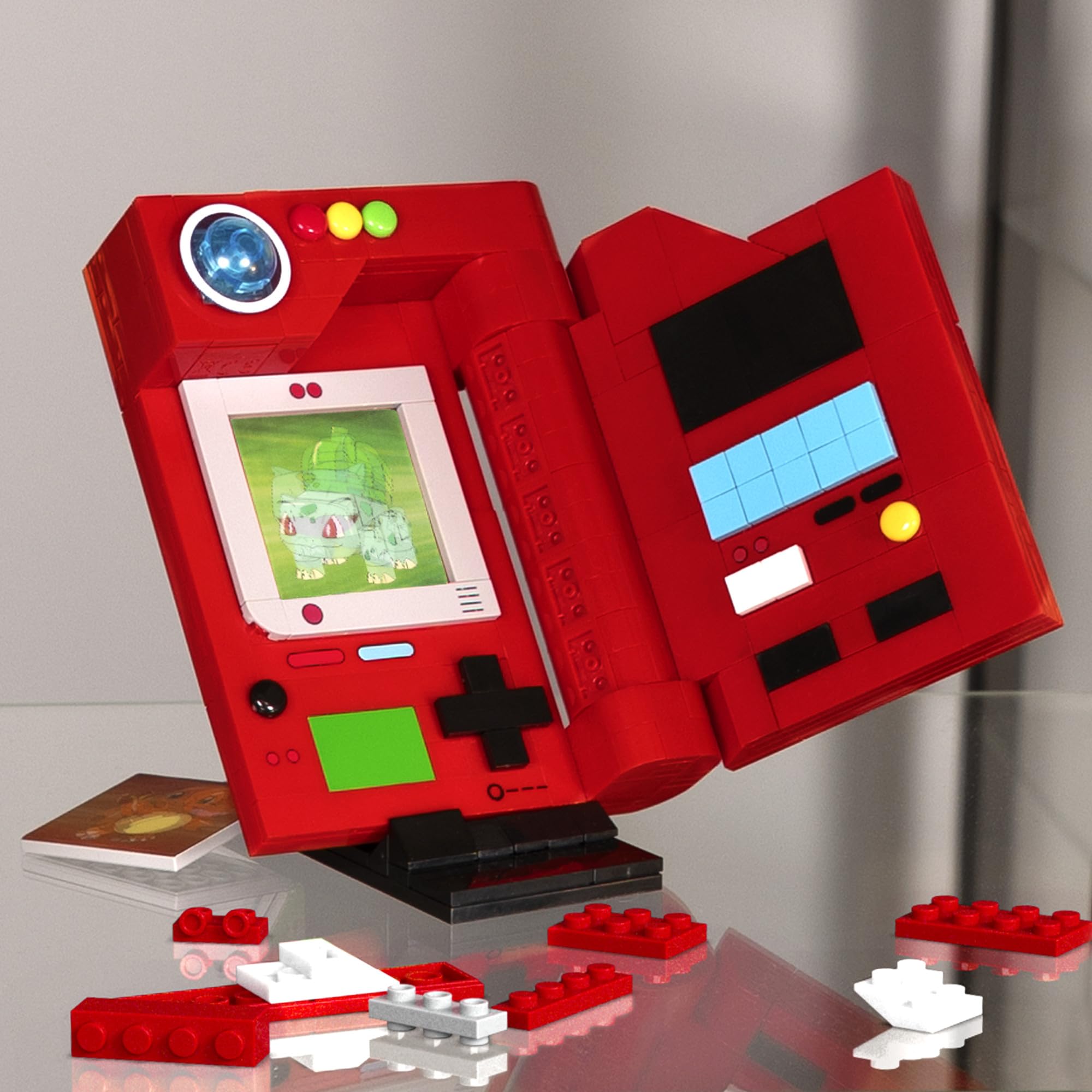 Mega Brands Pokedex display piece ideal for adult collectors and desks.