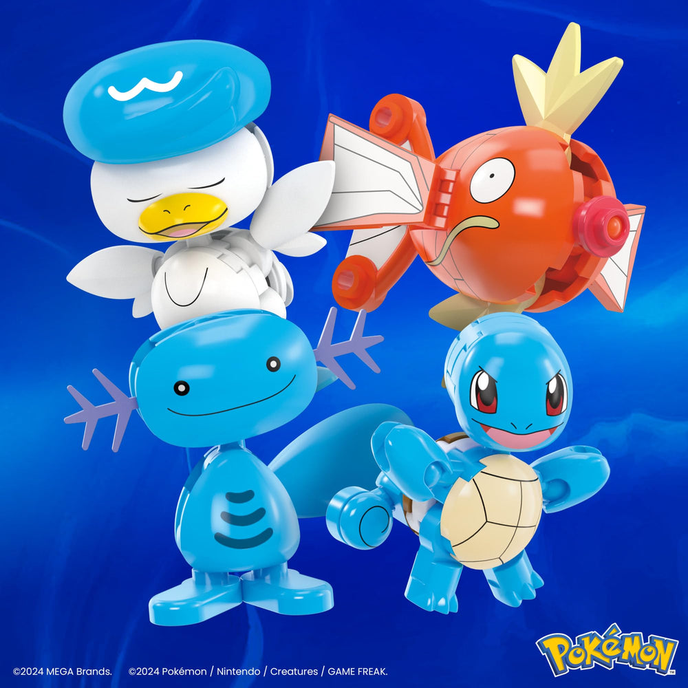 Mega Brands packaging image for Pokémon building set, gift-ready and informative