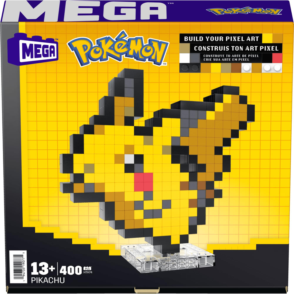 Mega Brands Pokemon collection expand with other figures for display variety.