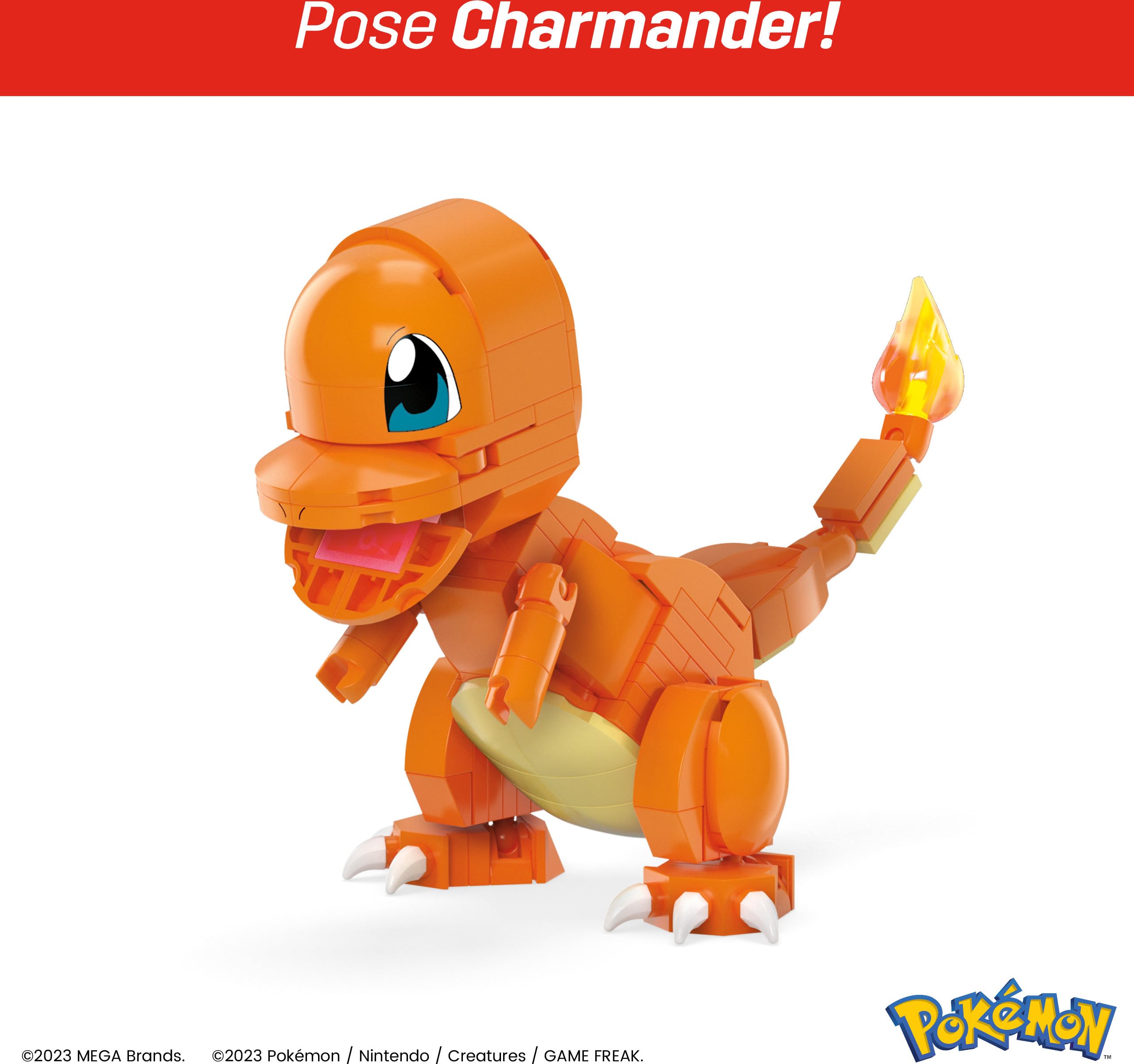 Mega Brands Pokemon Kanto trio on display ready for shelves