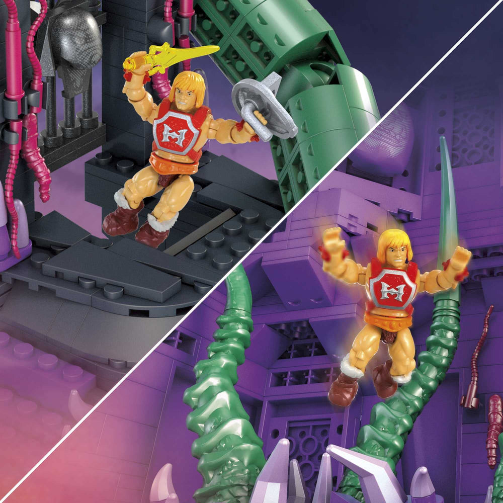 Six micro action figures with accessories for collectible display and re-enactments.